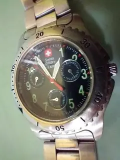 ☆中古　スイスミリタリー　ウォッチ　カレンダー機能　スイス製