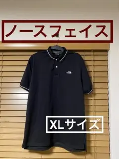 THE NORTH FACE ノースフェイス　ポロシャツ　半袖　黒　XLサイズ