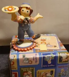 Raggedy Ann and Andy陶器人形 プレート付き
