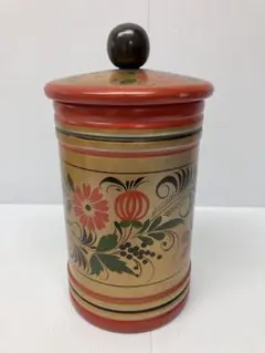 ロシア　ホフロマ　木製　小物入れ　ビンテージ　工芸品　コレクション