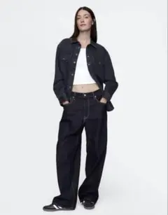 GAP 31/32スーパーバギーデニムパンツ　ダークリンス　大人気完売品　正規品
