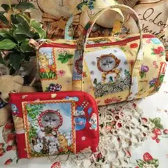 バック❤L字型ポーチハンドメイド