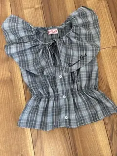 【Ricca ricca】チェック　トップス　140 リッカリッカ