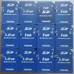 TOSHIBA 1GB SDメモリーカード 12枚セット