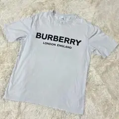 美品　現行　バーバリーロンドン　半袖　Tシャツ　ホワイト　ロゴ