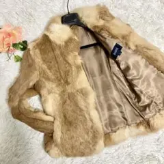 【美品】ROPE ファーコート ラビットファー 9AT