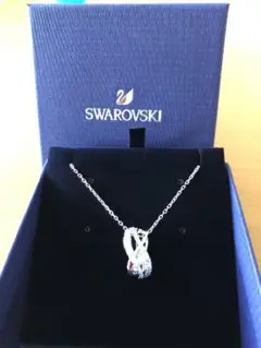 《SWAROVSKI》TWIST ROWS ペンダント シルバーブルー