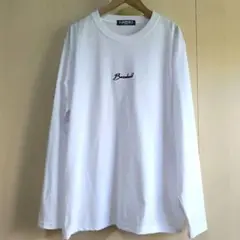 長袖Tシャツ　ロンT　白シャツ　Baseball