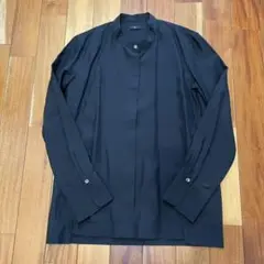 最終値下げ☆UNIQLO プラスJ シルクシャツ　ブラック　サイズM