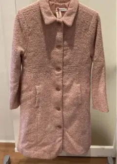 【BOBOLI for ships 】ダークピンクもふもふウールコート 150