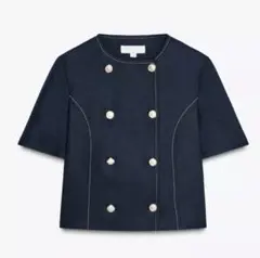 ZARA ダブルブレスト仕様ショートスリーブブレザー