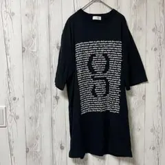Tシャツ　黒　ロング丈　Tシャツワンピ　レディース　カジュアル