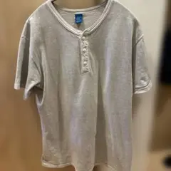 Good On 半袖 ヘンリーネックTシャツ M アッシュグレー グッドオン
