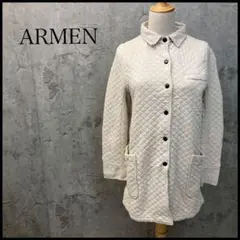 ARMEN アーメン キルティングコート コットン100% ベージュ