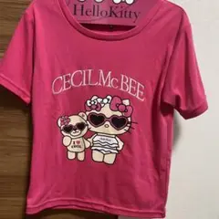 CECIL McBEE×ハローキティ 日焼けキティ コラボ Tシャツ