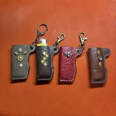 ハンドメイド　レザーライターケース