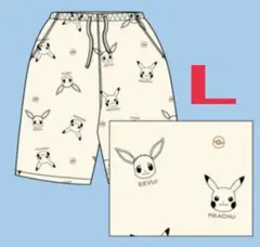 ポケットモンスター ピカチュウ イーブイ 6分丈 ショートパンツ L