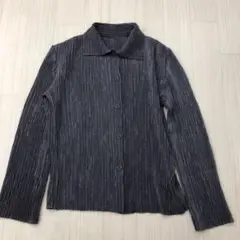 プリーツ ブラウス シャツ 伸縮 シャツ