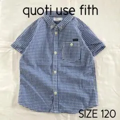 quoti use fith 120 ギンガムチェック　シャツ　フィス