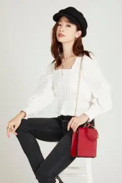 シエルエアー　石井亜美さんコラボ　コットンブラウス