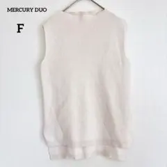 【マーキュリーデュオ】MERCURY DUO淡いピンク ノースリーブニットF