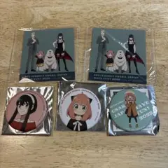 万博　SPY×FAMILY　缶バッチ　スパイファミリー　シール　セット