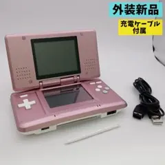 外装新品　初代DS本体　ニンテンドーDS AGS002 ピンク　充電ケーブル付