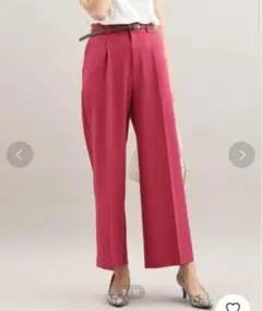 ViS EASYCARE ビス スラックス ワイドパンツ レディースパンツ