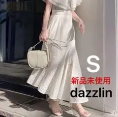 【新品未使用】dazzlin ワーレースアンバランススカート S フレア