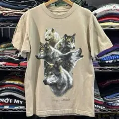 USA古着 動物 アニマルプリントTシャツ
