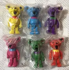Grateful Dead dancing bear ミニフィギュア1　6個