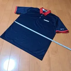 Srixon ネイビー/レッド ポロシャツ 男性用LLサイズ。美品。