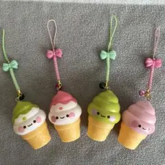 【新品未使用】ぷかぷかむにぃうんちぃずソフトクリーム 縁日 キーホルダー