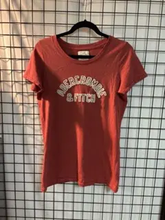 ABERCROMBIE & FITCH 赤 Tシャツ Lサイズ