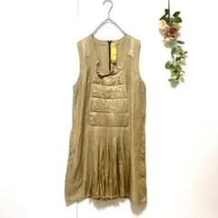 美品✨【zhor & Nema】 ゾーアンドネマ ワンピ リネン シルク （L）