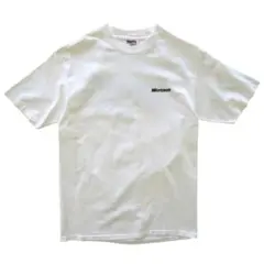 90s Microsoft ヴィンテージ Tシャツ シングルステッチ M 白