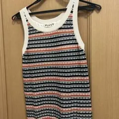【値下げ】Pinue マルチカラーニットタンク