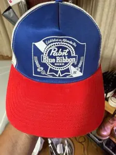 Pabst Blue Ribbon Beer☆トラッカーハット/メッシュキャップ