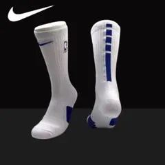 ナイキ エリートNIKE ELITE NBA ロゴ ソックス　ホワイトブルー