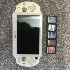 PS Vita ホワイト/ブルー 本体 ゲームカード付き