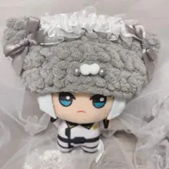 ぬい服　10cm　16cm　にじぬい　ちびぐるみ　ぼうし　グレー　メイド