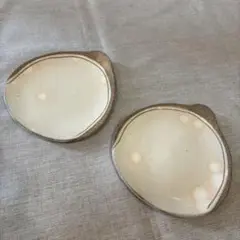 益子焼　水上釜　平皿小皿　２枚セット