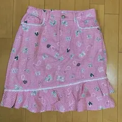 メゾピアノ スカート 160cm 平成レトロ 総柄 フリル 美品
