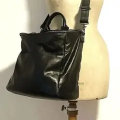 24時間以内発送　未使用級美品　ボーデッサン　レザーショルダーバッグ　ブラック