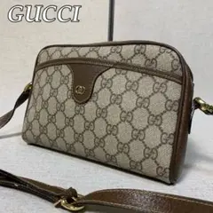 410B18|美品|グッチ GGスプリーム ショルダーバッグ 本革×PVC