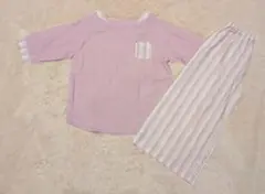 ☆新品☆綿100% パジャマ　Mサイズ　ピンク色　上下セット　コットン　ガーゼ