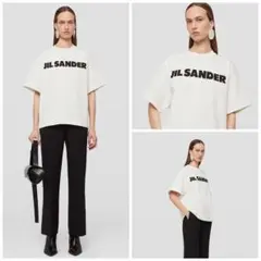 ジルサンダー リラックスフィット ボクシーシェイプ ロゴ プリント Tシャツ