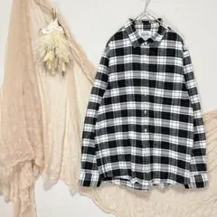美品 グローバルワーク 【S】 ネルシャツ チェック 柔らか コットン100%