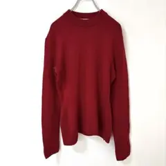 Guy Laroche ハイネックニット リブ 赤 暖かい 鮮やか
