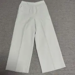 BALLSEYベージュ ワイドパンツ 後ろポケット付き